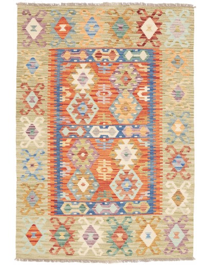 Tappeto Kilim Afghanistan marrone beige 120x170