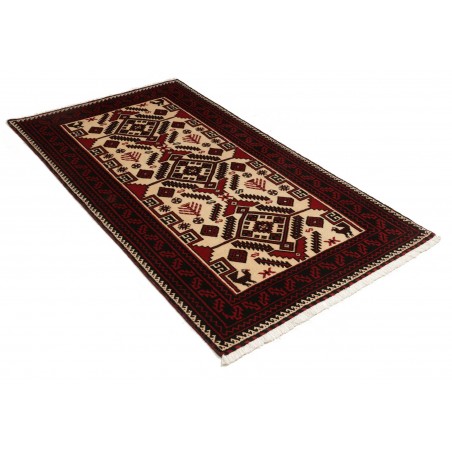 Tappeto Baluch Persia giallo marrone 97x180