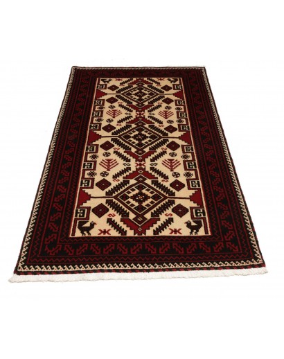 Tappeto Baluch Persia giallo marrone 97x180