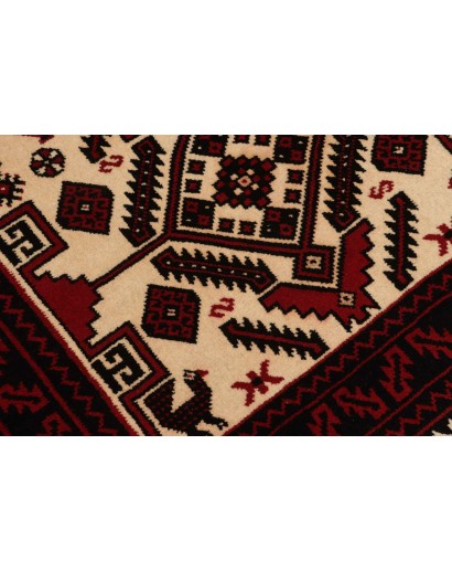 Tappeto Baluch Persia giallo marrone 97x180