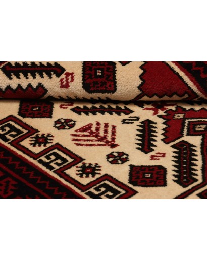 Tappeto Baluch Persia giallo marrone 97x180