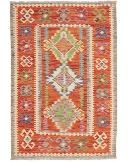 Tappeto Kilim Afghanistan marrone 119x174