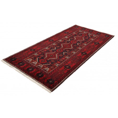 Tappeto Baluch Persia marrone rosso 106x205