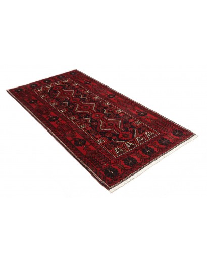 Tappeto Baluch Persia marrone rosso 106x205