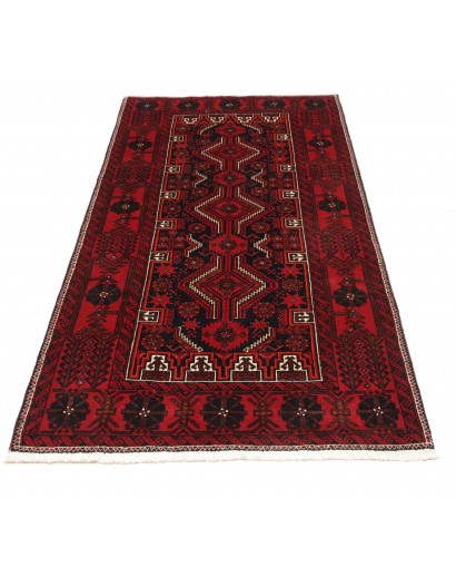 Tappeto Baluch Persia marrone rosso 106x205
