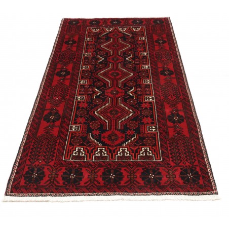 Tappeto Baluch Persia marrone rosso 106x205