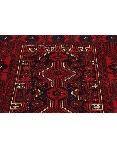 Tappeto Baluch Persia marrone rosso 106x205
