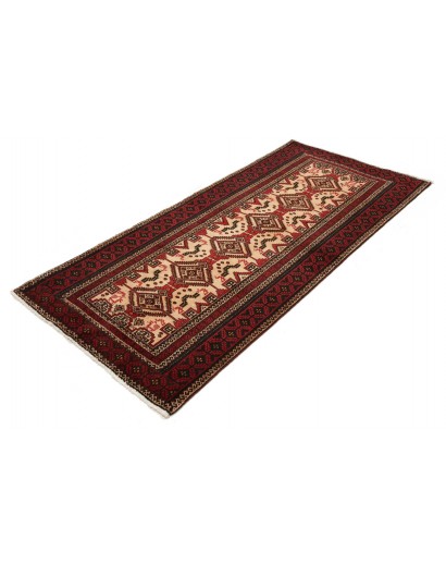 Tappeto Baluch Persia blu marrone 100x208