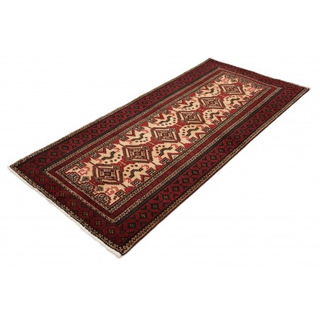 Tappeto Baluch Persia blu marrone 100x208