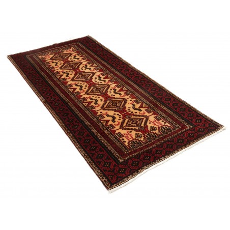 Tappeto Baluch Persia blu marrone 100x208