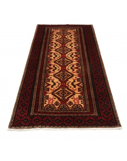Tappeto Baluch Persia blu marrone 100x208