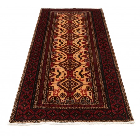 Tappeto Baluch Persia blu marrone 100x208