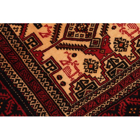 Tappeto Baluch Persia blu marrone 100x208