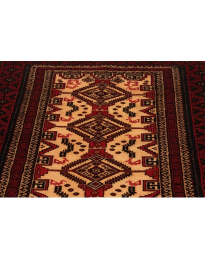 Tappeto Baluch Persia blu marrone 100x208