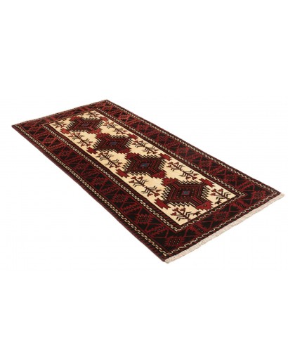 Tappeto Baluch Persia grigio marrone 96x199