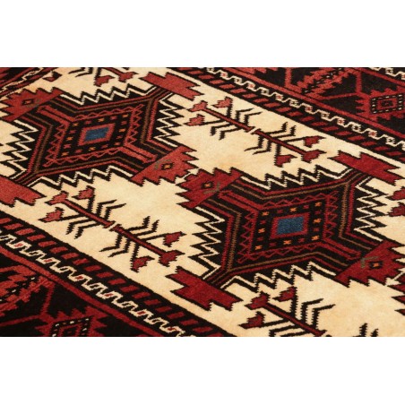 Tappeto Baluch Persia grigio marrone 96x199