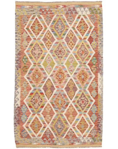 Tappeto Kilim Afghanistan marrone 124x204