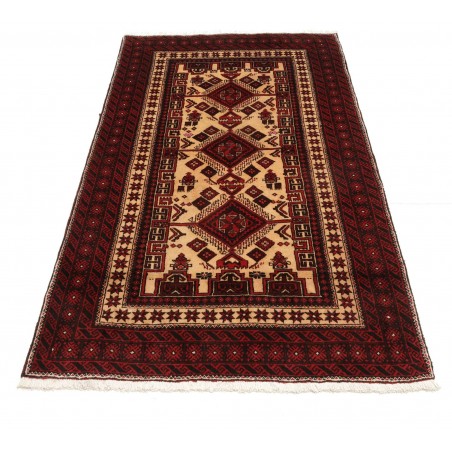 Tappeto Baluch Persia blu marrone 105x184