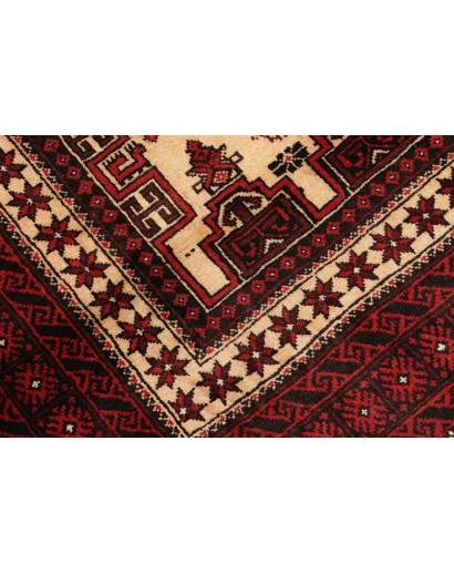 Tappeto Baluch Persia blu marrone 105x184
