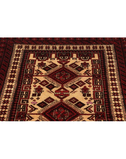 Tappeto Baluch Persia blu marrone 105x184