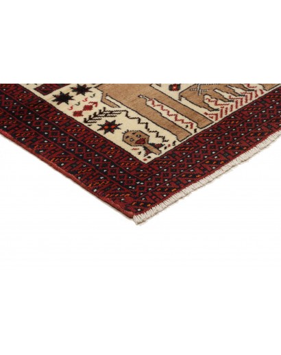 Tappeto Baluch Persia grigio beige 92x200
