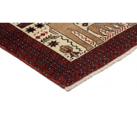 Tappeto Baluch Persia grigio beige 92x200