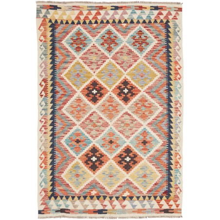 Tappeto Kilim Afghanistan marrone grigio 118x175