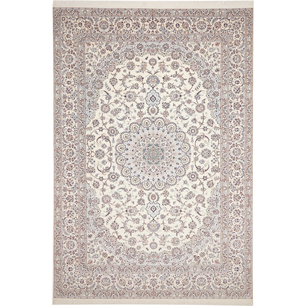 Tappeto Nain 6La Persia bianco grigio 256x372 Tappeto Nain 6La Persia bianco grigio 256x372