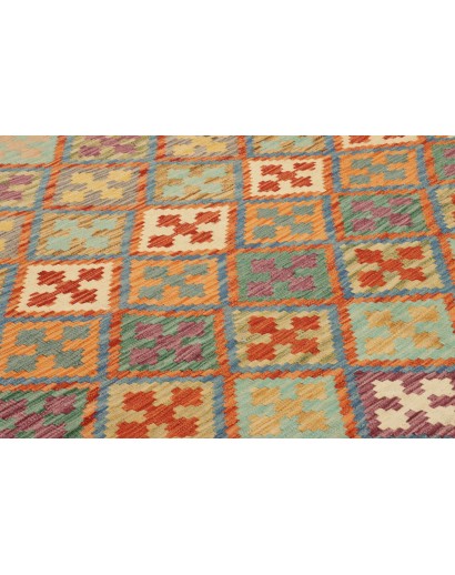 Tappeto Kilim Afghanistan marrone grigio 201x291