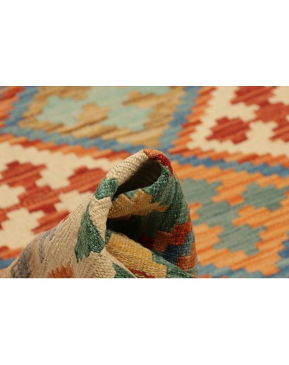 Tappeto Kilim Afghanistan marrone grigio 201x291