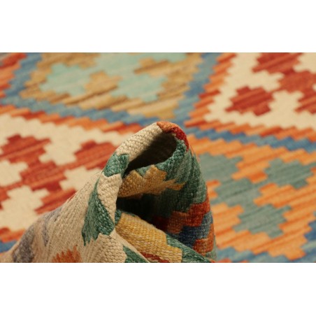 Tappeto Kilim Afghanistan marrone grigio 201x291