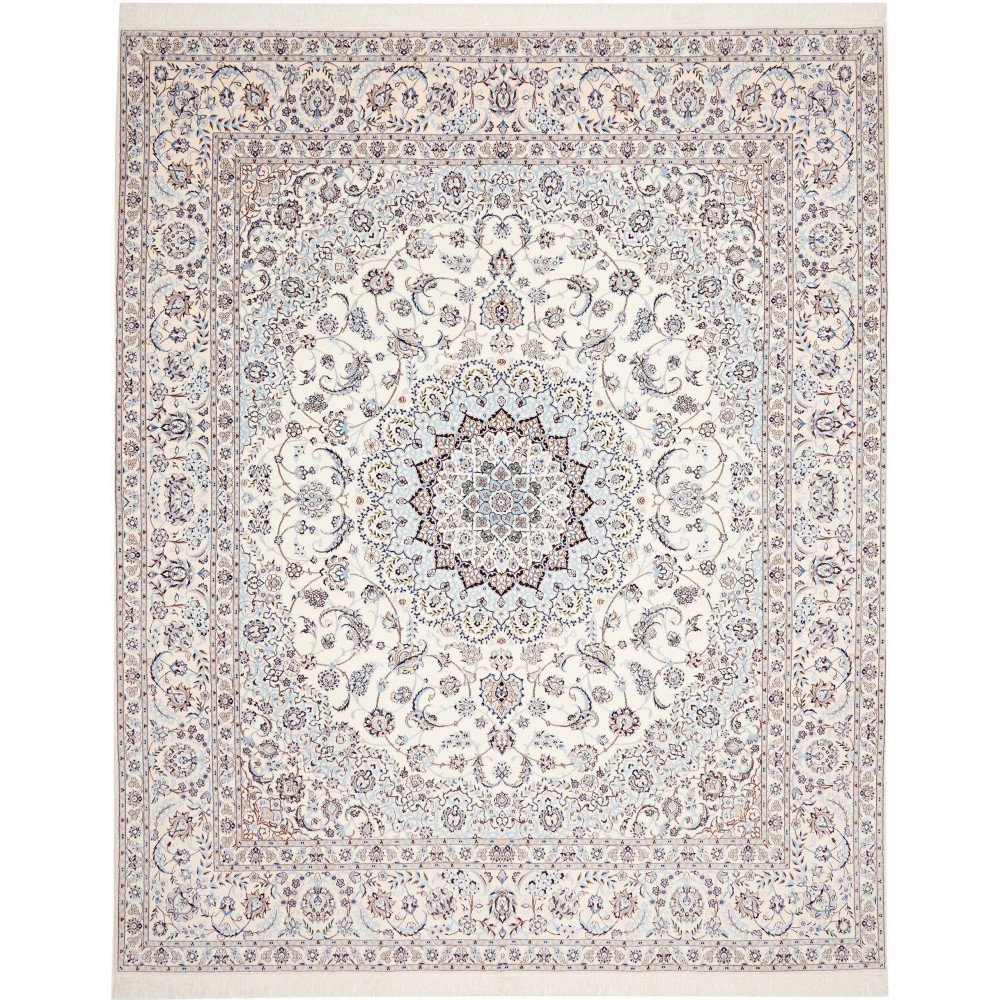 Tappeto Nain 6La Persia bianco grigio 256x312 Tappeto Nain 6La Persia bianco grigio 256x312
