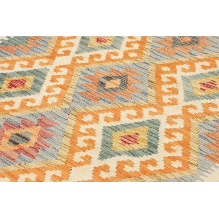 Tappeto Kilim Afghanistan marrone giallo 203x299