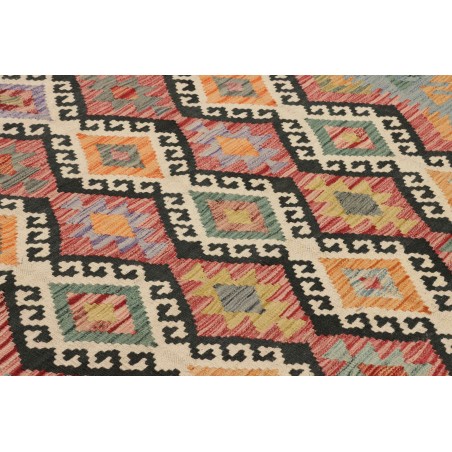 Tappeto Kilim Afghanistan marrone azzurro 204x302