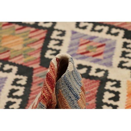 Tappeto Kilim Afghanistan marrone azzurro 204x302