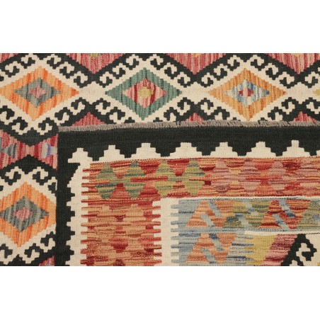 Tappeto Kilim Afghanistan marrone azzurro 204x302