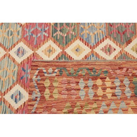 Tappeto Kilim Afghanistan marrone bianco 211x297