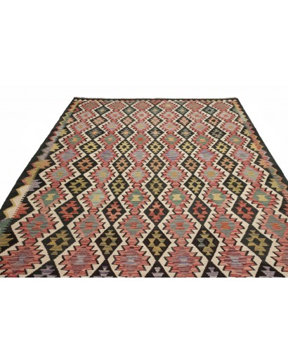 Tappeto Kilim Afghanistan marrone verde 224x299