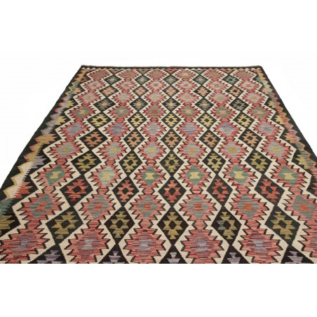 Tappeto Kilim Afghanistan marrone verde 224x299