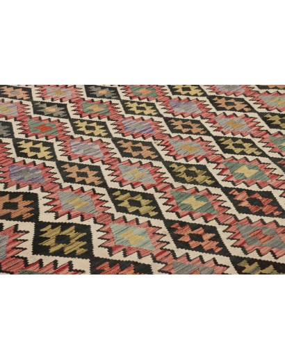 Tappeto Kilim Afghanistan marrone verde 224x299