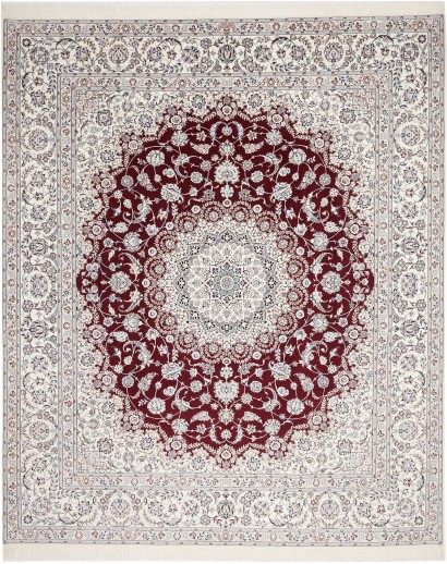 Tappeto Nain 6La Persia bianco azzurro 262x315