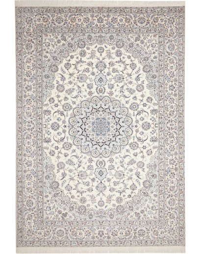 Tappeto Nain 6La Persia bianco grigio 262x369