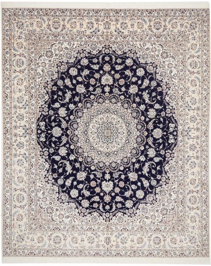 Tappeto Nain 6La Persia bianco azzurro 252x308