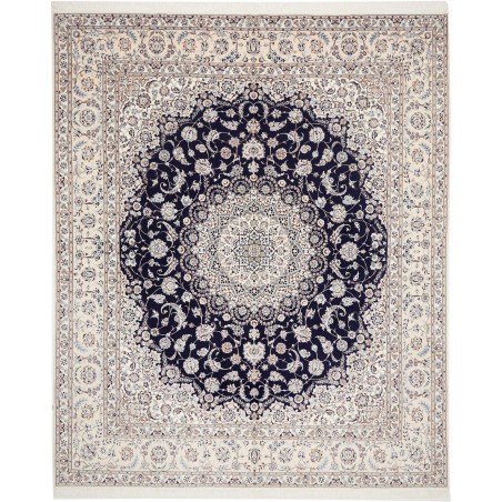 Tappeto Nain 6La Persia bianco azzurro 252x308