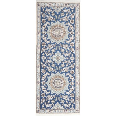 Tappeto Nain 9La Persia bianco azzurro 78x203