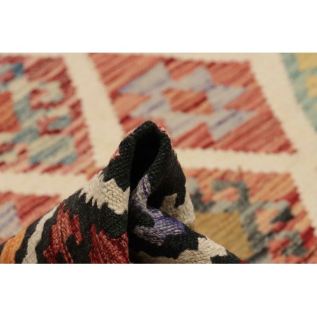 Tappeto Kilim Afghanistan marrone grigio 203x298