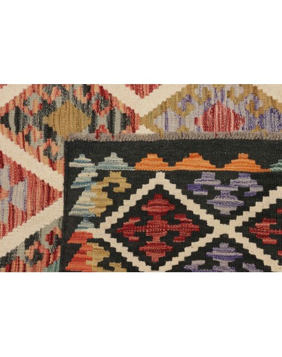 Tappeto Kilim Afghanistan marrone grigio 203x298