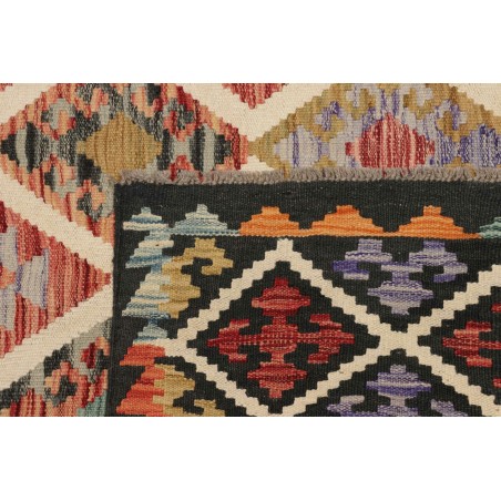 Tappeto Kilim Afghanistan marrone grigio 203x298