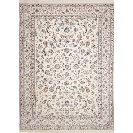 Tappeto Nain 6La Persia bianco azzurro 257x350