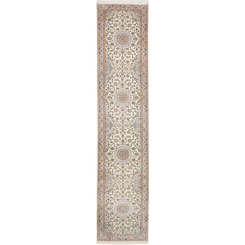 Tappeto Nain 6La Persia bianco 85x405 Tappeto Nain 6La Persia bianco 85x405